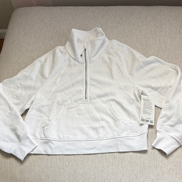 lululemon athletica Tops - lululemon athletica True White Cropped Oversized Scuba  Sweatshirt